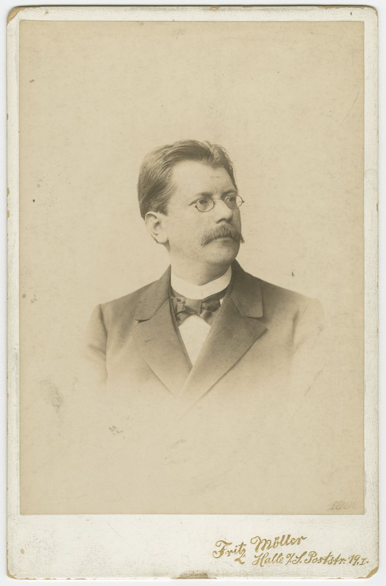 Porträtaufnahme von Hugo Gaudig, ca. 1897
